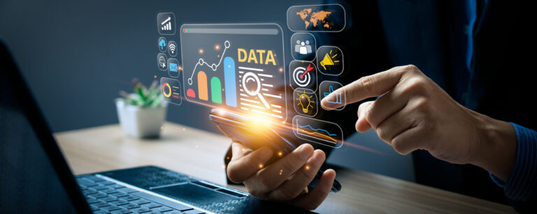 von der KI generiertes Bild, welches Analytics Dashboard zeigt